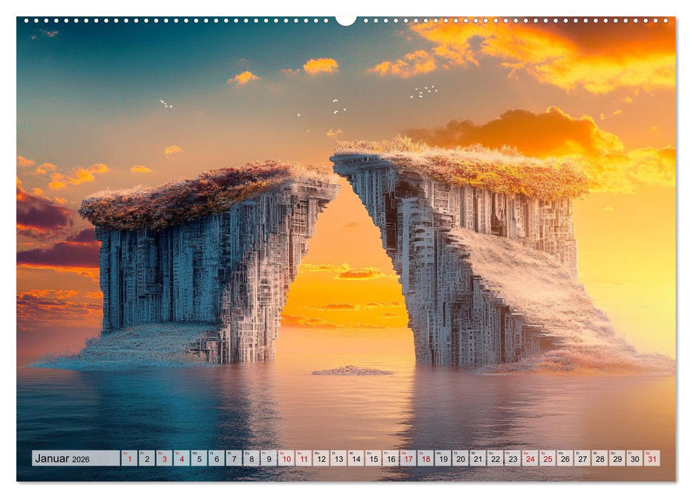An den Grenzen der Realität (CALVENDO Premium Wandkalender 2026)