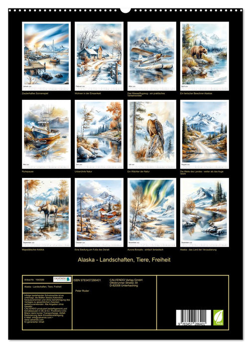 Alaska - Landschaften, Tiere, Freiheit (CALVENDO Premium Wandkalender 2026)