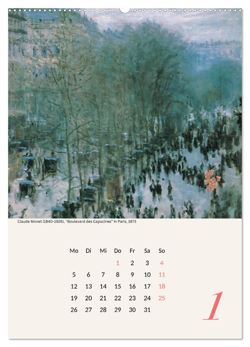 Claude Monet Impressionen 2026 (CALVENDO Wandkalender 2026)