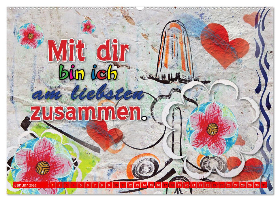 So schön, dass es dich gibt (CALVENDO Wandkalender 2026)