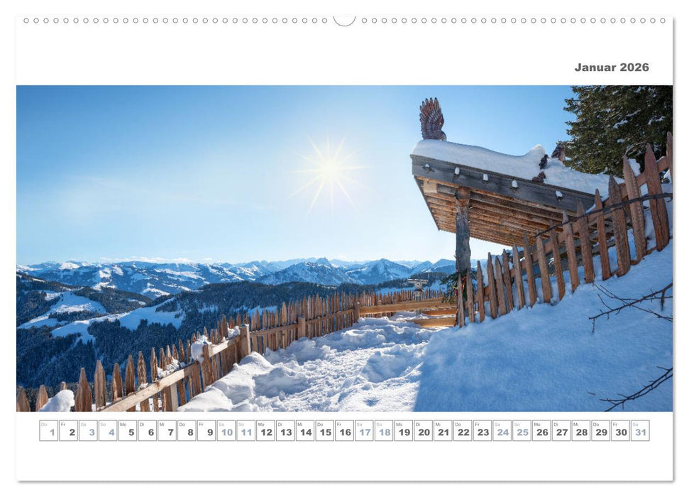 Ab in die Berge - Aussichtsplätze in den Münchner Hausbergen (CALVENDO Premium Wandkalender 2026)