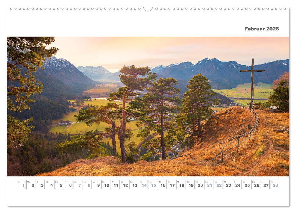 Ab in die Berge - Aussichtsplätze in den Münchner Hausbergen (CALVENDO Premium Wandkalender 2026)