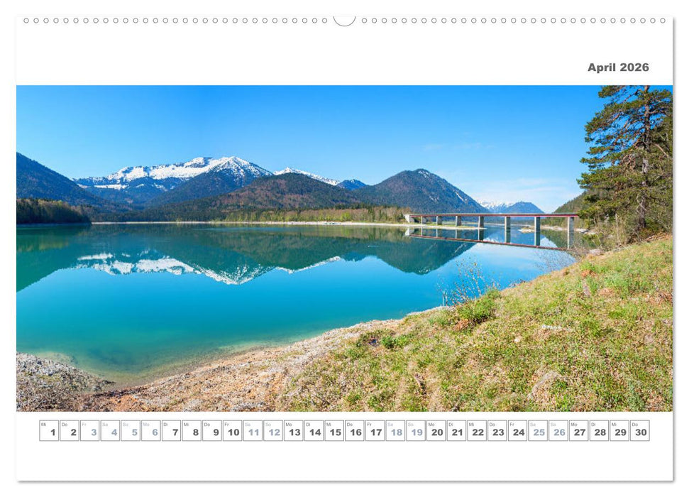 Ab in die Berge - Aussichtsplätze in den Münchner Hausbergen (CALVENDO Premium Wandkalender 2026)