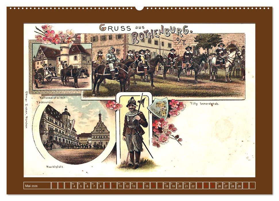 Gruß aus Rothenburg ob der Tauber (CALVENDO Premium Wandkalender 2026)