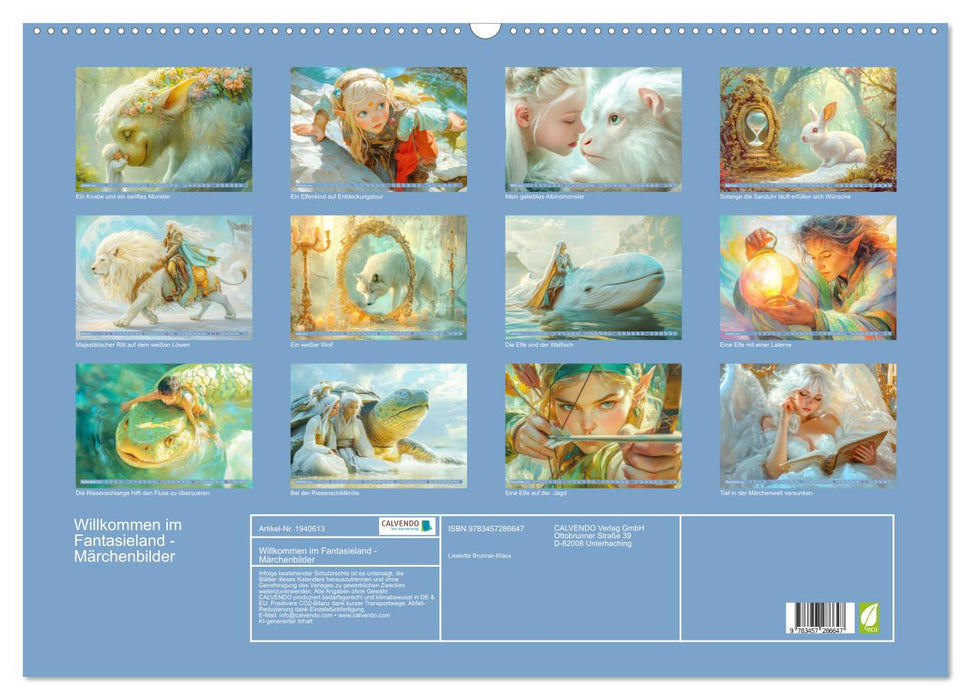 Willkommen im Fantasieland - Märchenbilder (CALVENDO Wandkalender 2026)
