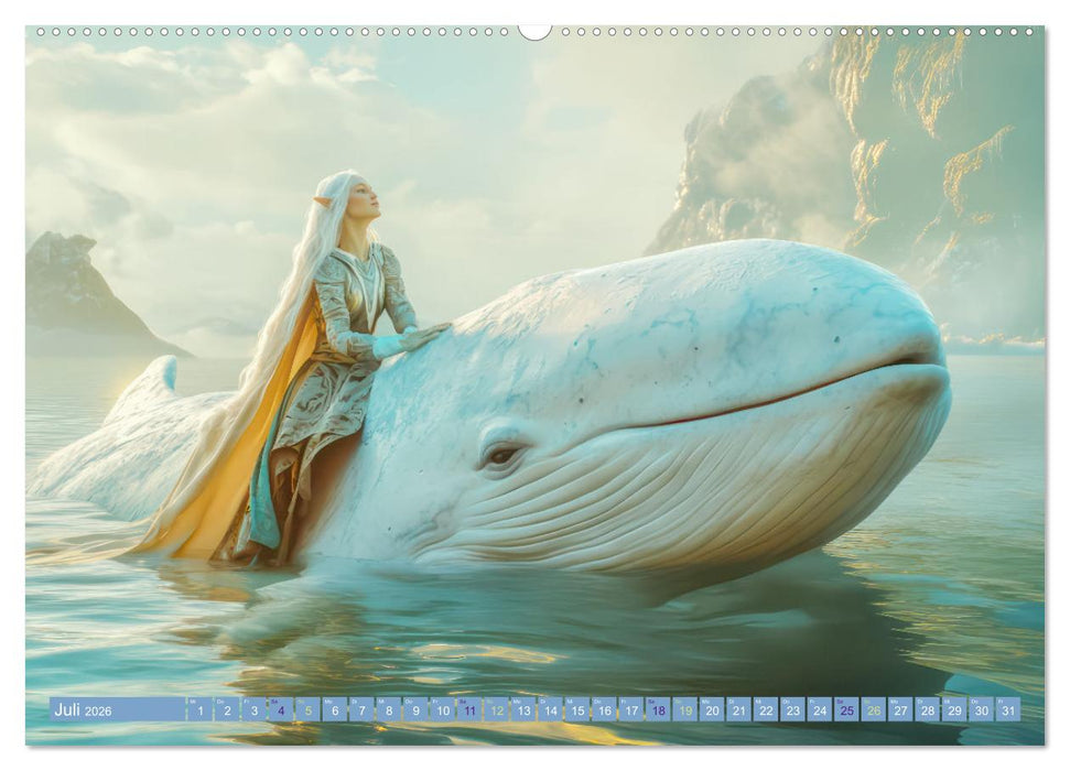 Willkommen im Fantasieland - Märchenbilder (CALVENDO Premium Wandkalender 2026)