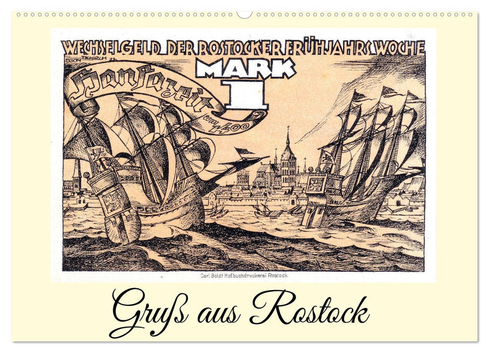 Gruß aus Rostock (CALVENDO Wandkalender 2026)