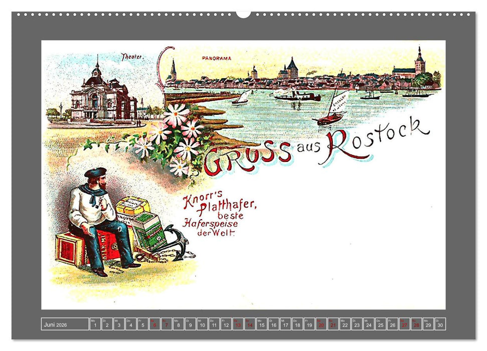 Gruß aus Rostock (CALVENDO Wandkalender 2026)