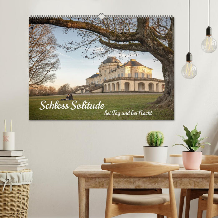 Schloss Solitude bei Tag und bei Nacht (CALVENDO Wandkalender 2026)