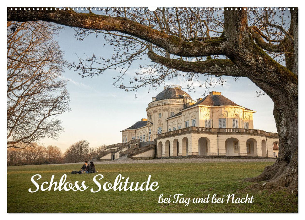 Schloss Solitude bei Tag und bei Nacht (CALVENDO Wandkalender 2026)