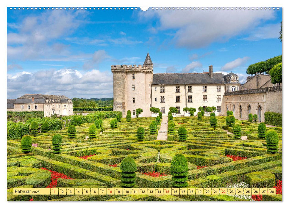 Châteaux. Im Tal der Loire (CALVENDO Premium Wandkalender 2026)