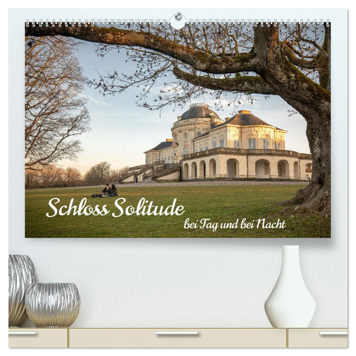 Schloss Solitude bei Tag und bei Nacht (CALVENDO Premium Wandkalender 2026)