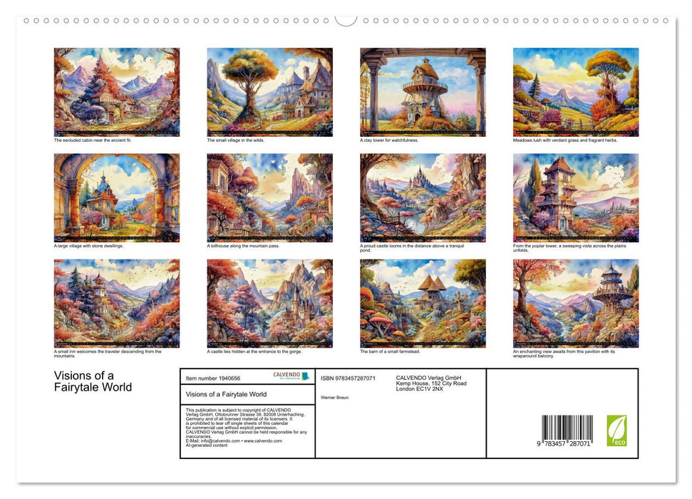 Visions of a Fairytale World (CALVENDO Premium-Calendar 2026)