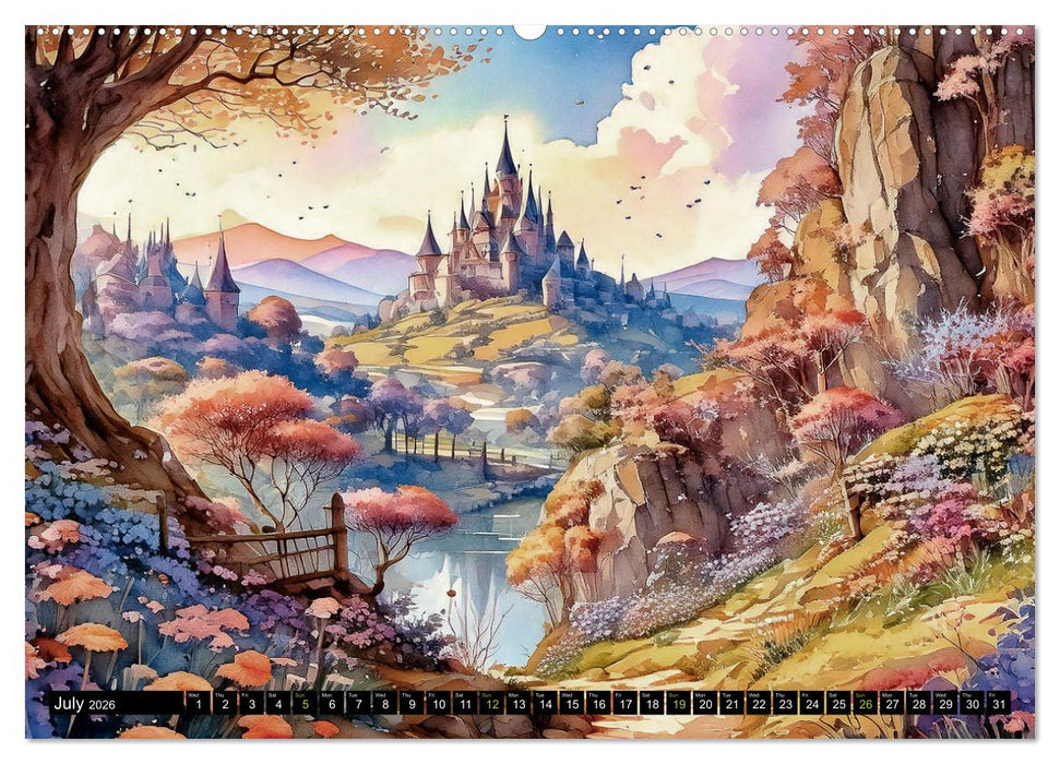 Visions of a Fairytale World (CALVENDO Premium-Calendar 2026)