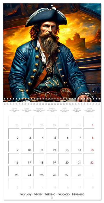 Pirates - Exciting voyages in the Caribbean (CALVENDO Monthly Calendar 2026)