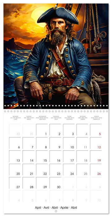 Pirates - Exciting voyages in the Caribbean (CALVENDO Monthly Calendar 2026)