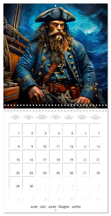 Pirates - Exciting voyages in the Caribbean (CALVENDO Monthly Calendar 2026)
