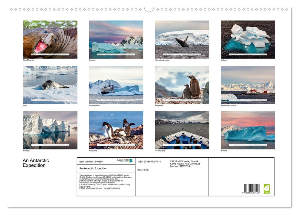 An Antarctic Expedition (CALVENDO Monthly Calendar 2026)
