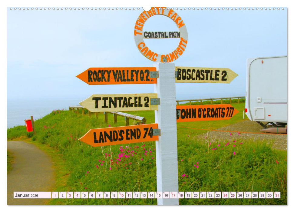 Cornwall im Frühling (CALVENDO Wandkalender 2026)