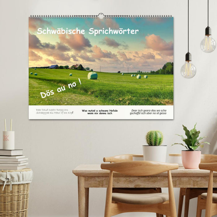 03 Schwäbische Sprichwörter - Dös au no! (CALVENDO Wandkalender 2026)