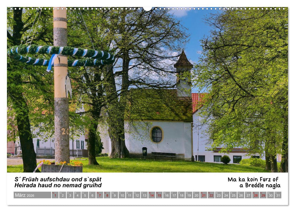 03 Schwäbische Sprichwörter - Dös au no! (CALVENDO Wandkalender 2026)