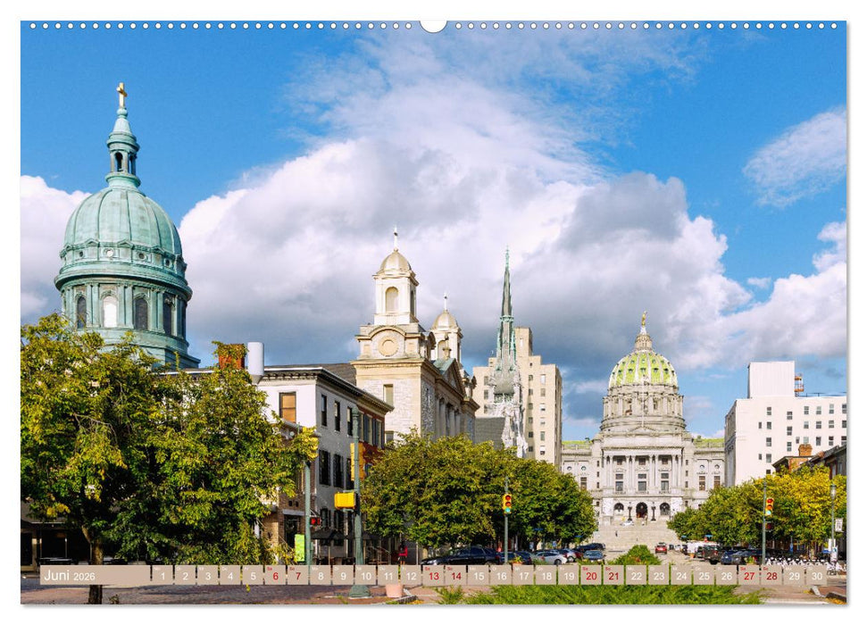 Pennsylvania. Die Wiege der USA zwischen Tradition und Moderne (CALVENDO Wandkalender 2026)