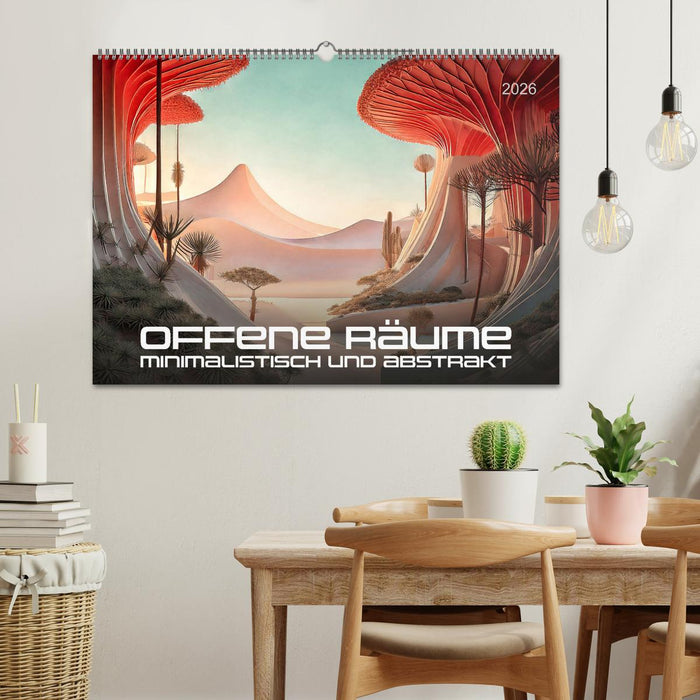 Offene Räume, minimalistisch und abstrakt (CALVENDO Wandkalender 2026)