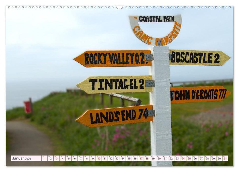 Cornwall im Frühling (CALVENDO Premium Wandkalender 2026)