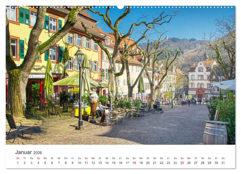 Weinheim - Eine Perle an der Bergstraße (CALVENDO Premium Wandkalender 2026)