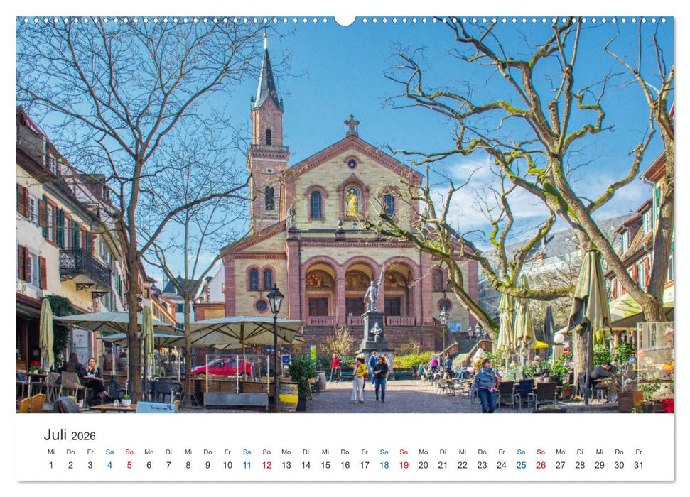 Weinheim - Eine Perle an der Bergstraße (CALVENDO Premium Wandkalender 2026)