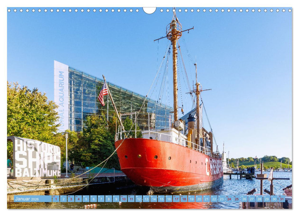 Baltimore. Maritimer Charme an der Ostküste der USA (CALVENDO Wandkalender 2026)