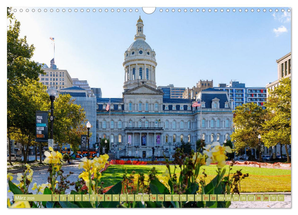 Baltimore. Maritimer Charme an der Ostküste der USA (CALVENDO Wandkalender 2026)