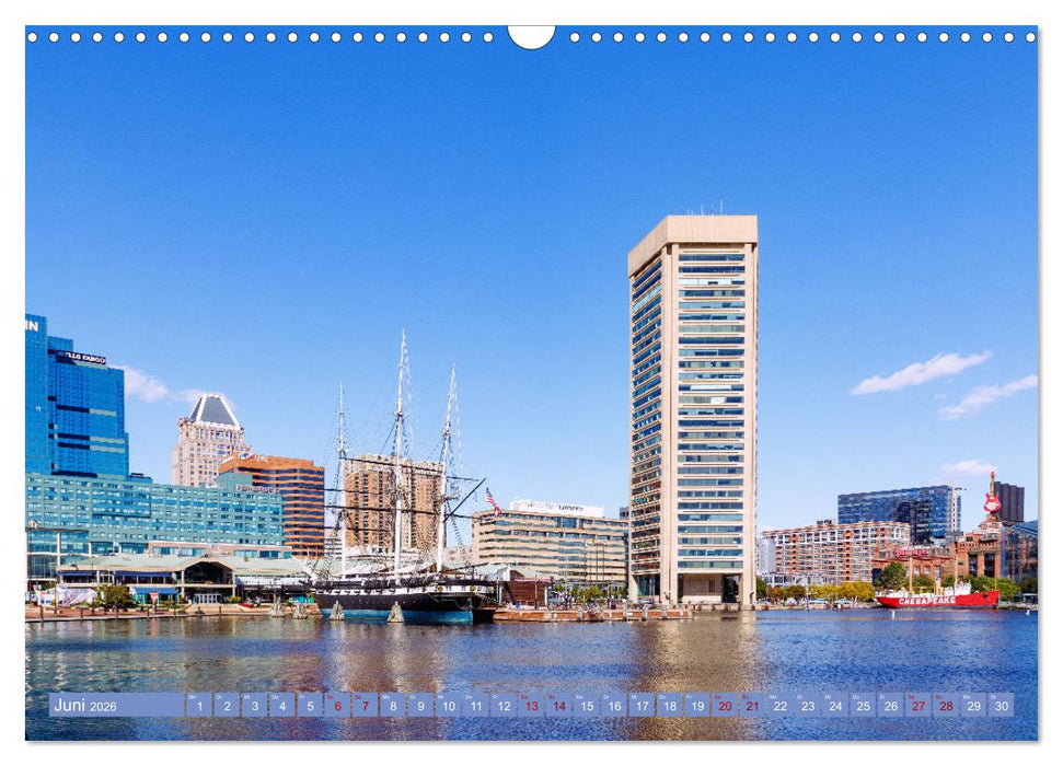 Baltimore. Maritimer Charme an der Ostküste der USA (CALVENDO Wandkalender 2026)