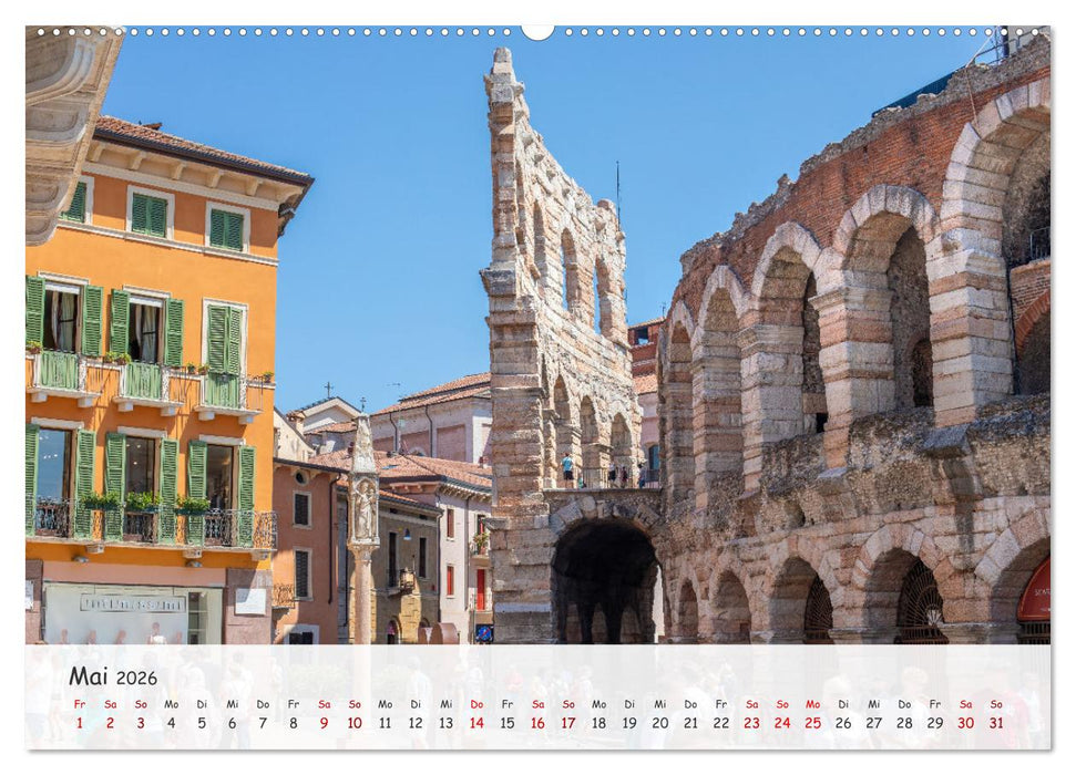 Italien - zwischen Dolomiten und Amalfiküste (CALVENDO Premium Wandkalender 2026)