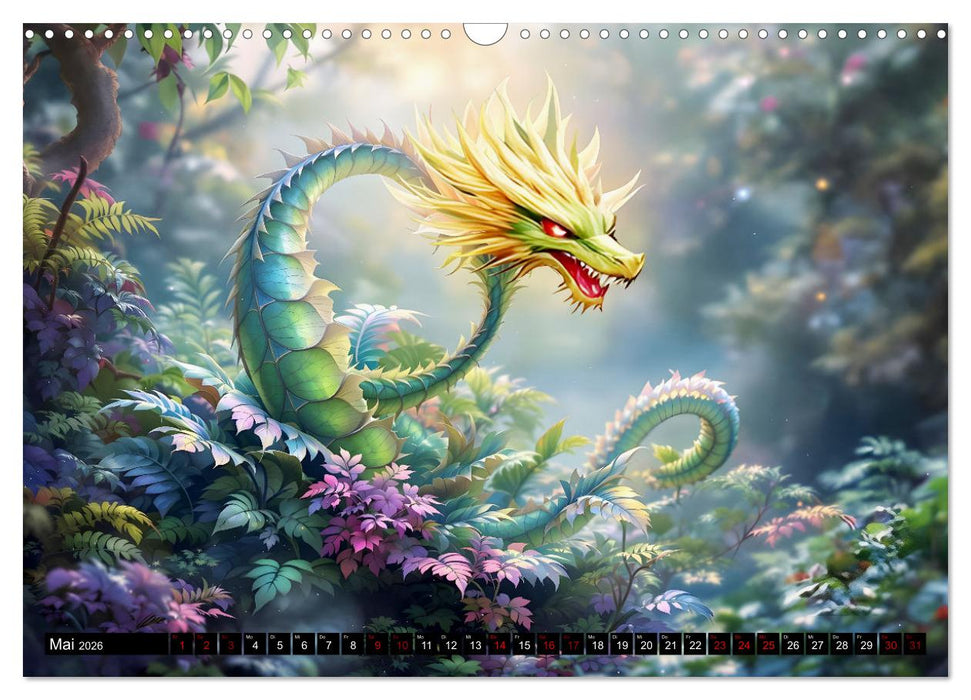 Mythos trifft Botanik – Die geheimnisvollen Drachenpflanzen (CALVENDO Wandkalender 2026)
