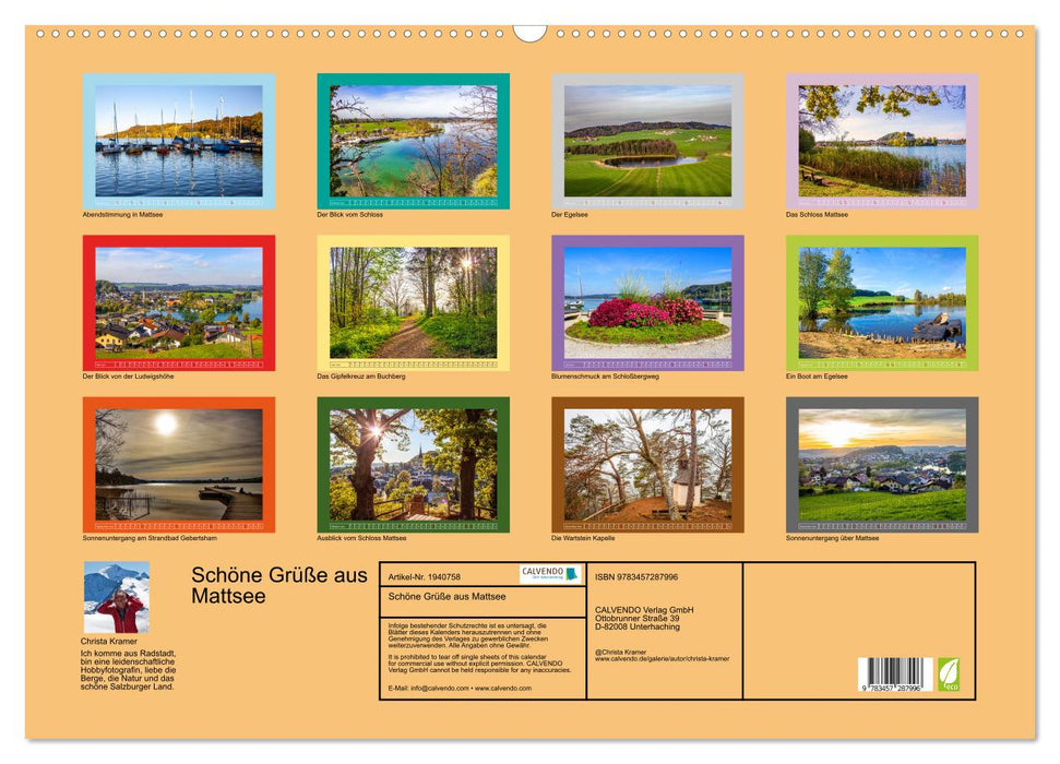 Schöne Grüße aus Mattsee (CALVENDO Wandkalender 2026)