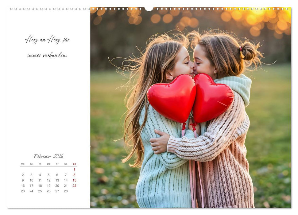Schwesterzeit - Mit dir ist jeder Tag besonders (CALVENDO Premium Wandkalender 2026)