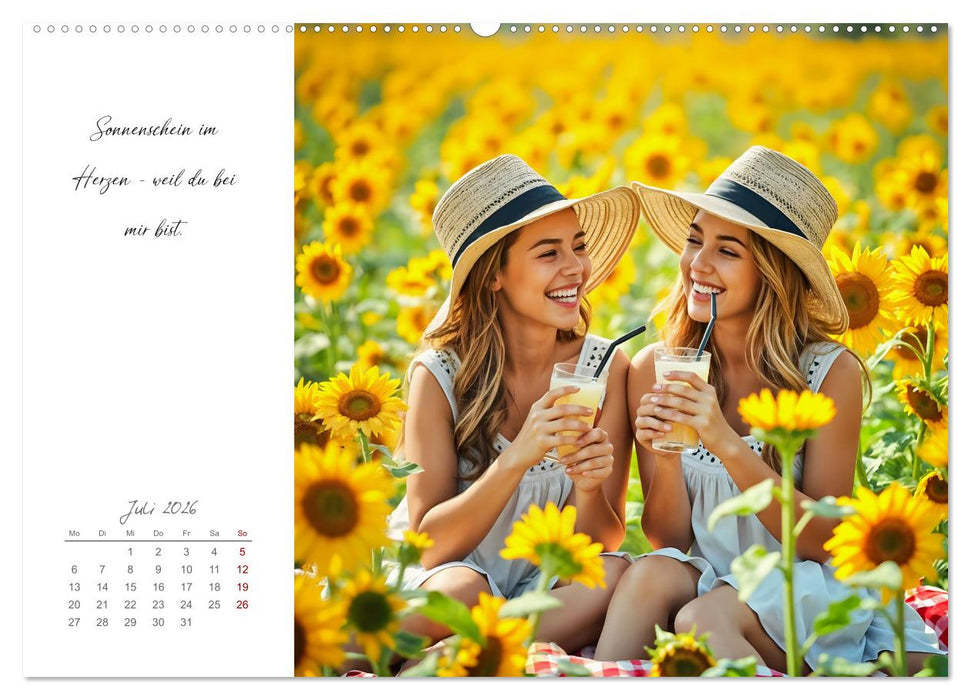 Schwesterzeit - Mit dir ist jeder Tag besonders (CALVENDO Premium Wandkalender 2026)