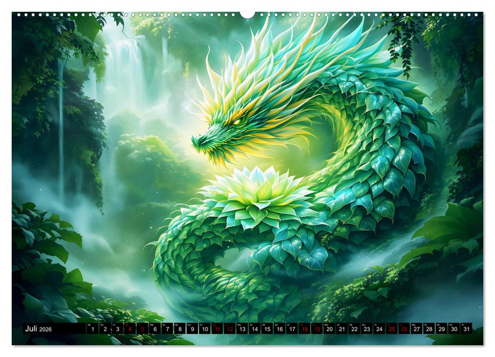 Mythos trifft Botanik – Die geheimnisvollen Drachenpflanzen (CALVENDO Premium Wandkalender 2026)