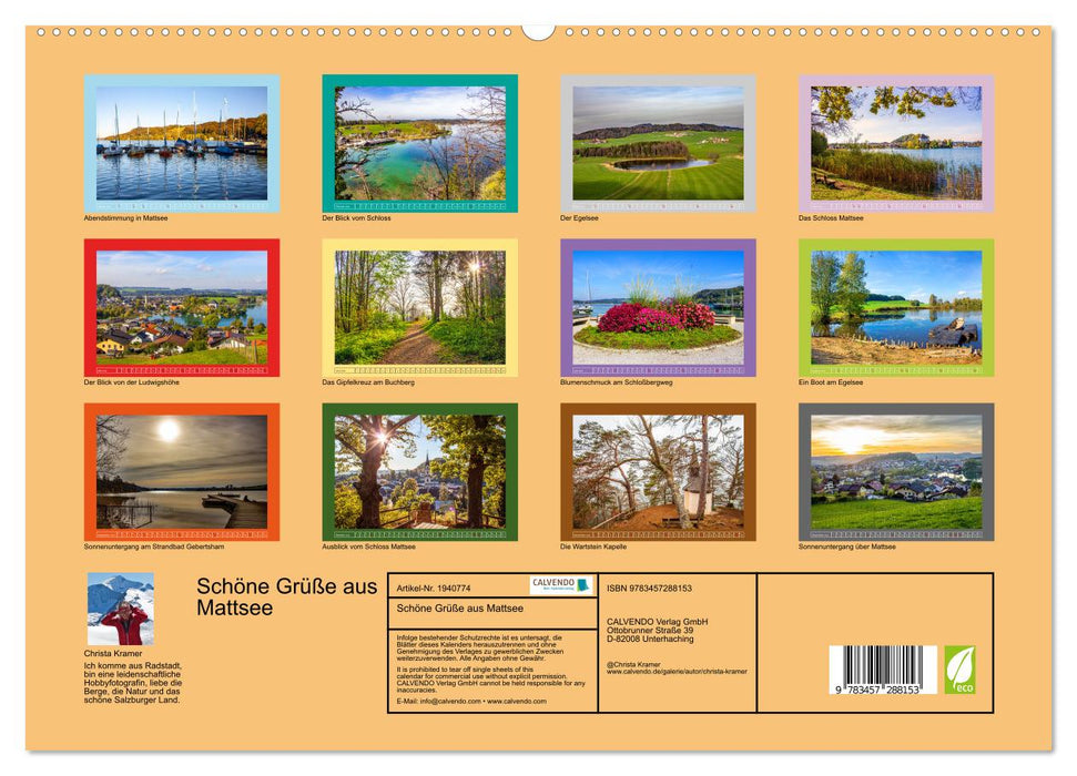 Schöne Grüße aus Mattsee (CALVENDO Premium Wandkalender 2026)