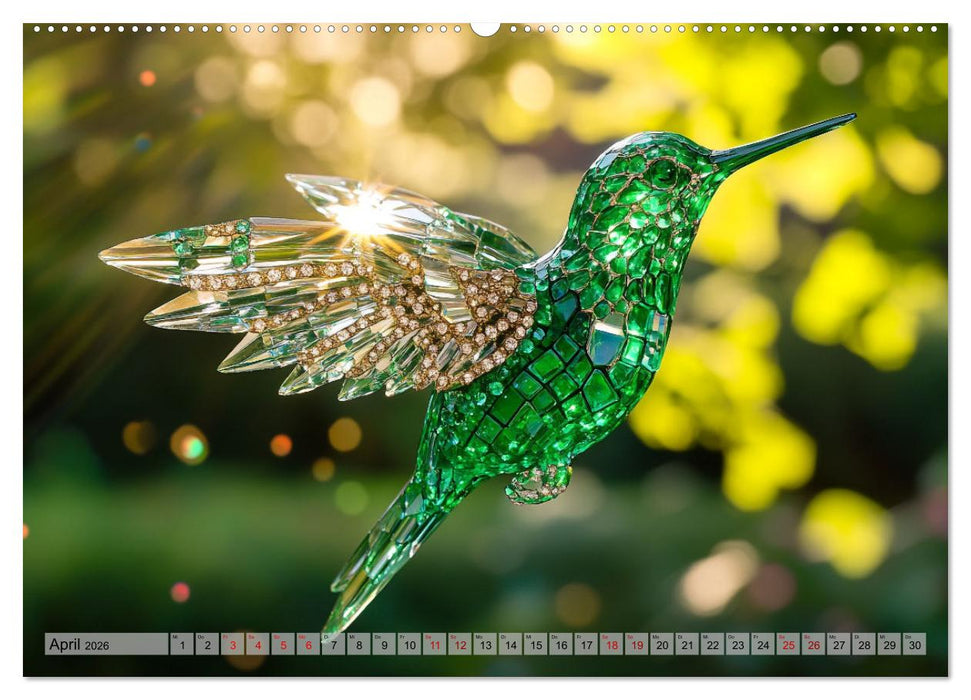 Fliegende Kunstwerke - Kolibris (CALVENDO Wandkalender 2026)
