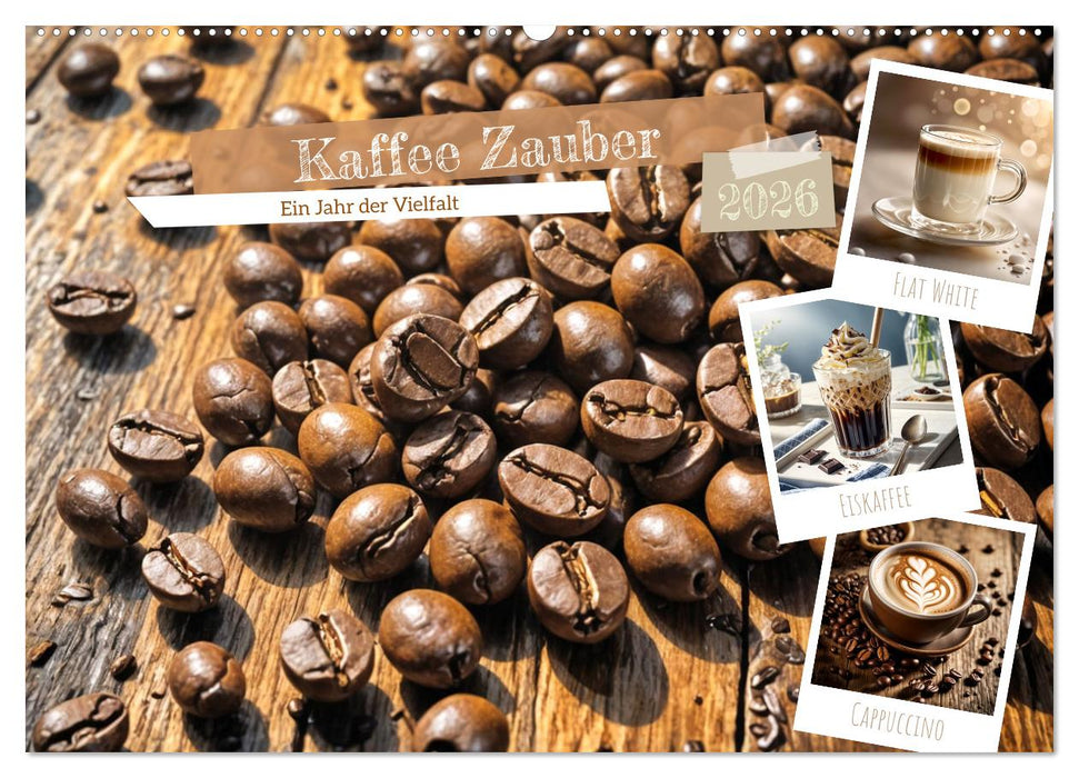 Kaffee Zauber - Ein Jahr der Vielfalt (CALVENDO Wandkalender 2026)