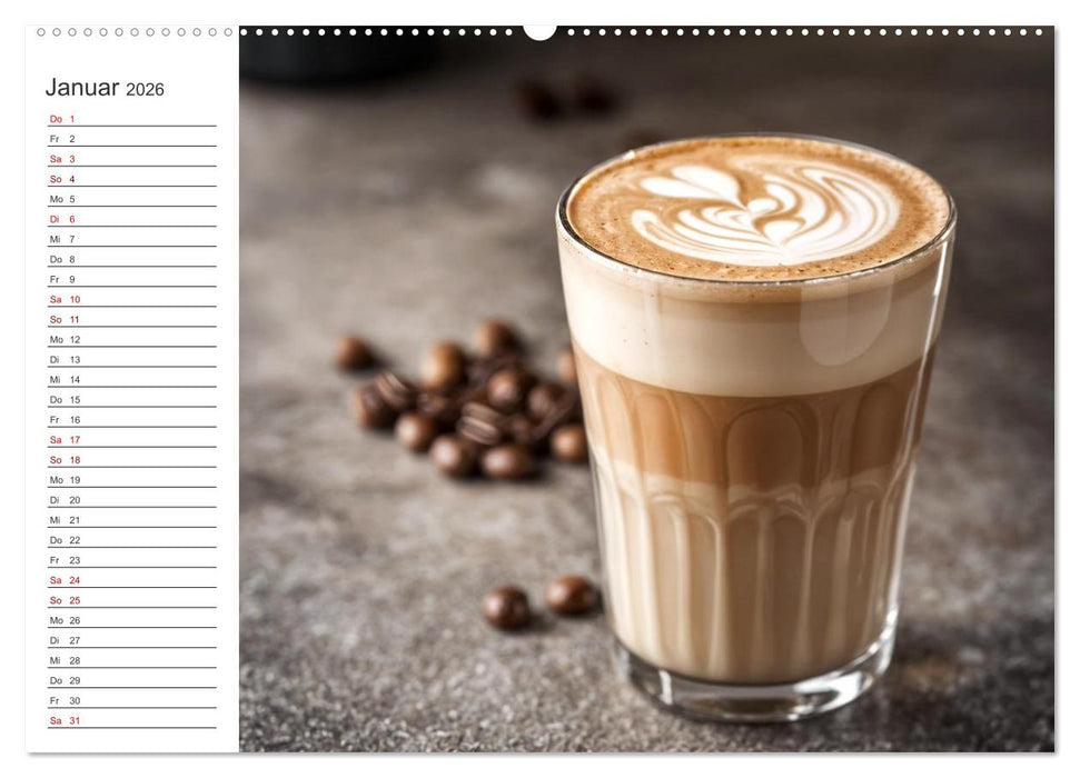 Kaffee Zauber - Ein Jahr der Vielfalt (CALVENDO Wandkalender 2026)