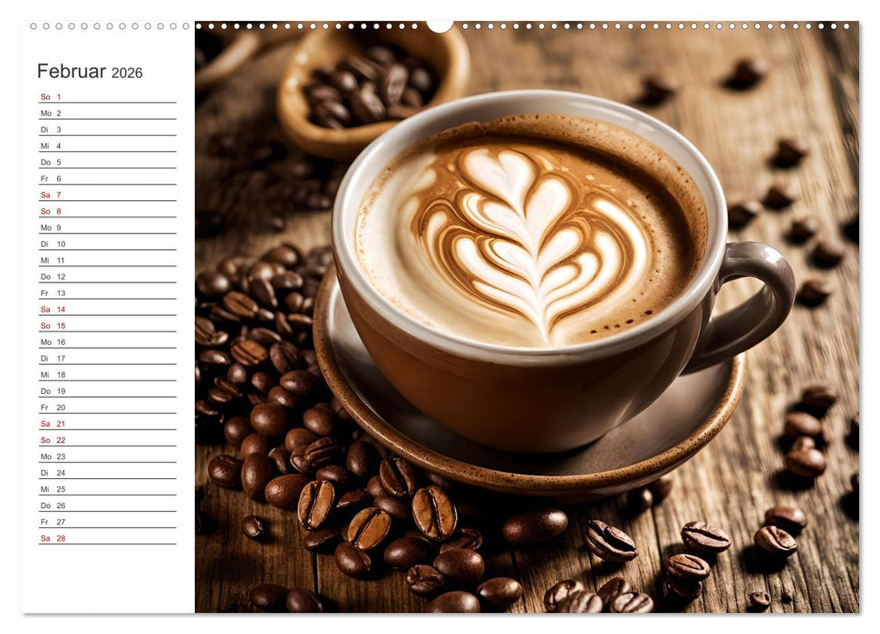 Kaffee Zauber - Ein Jahr der Vielfalt (CALVENDO Wandkalender 2026)