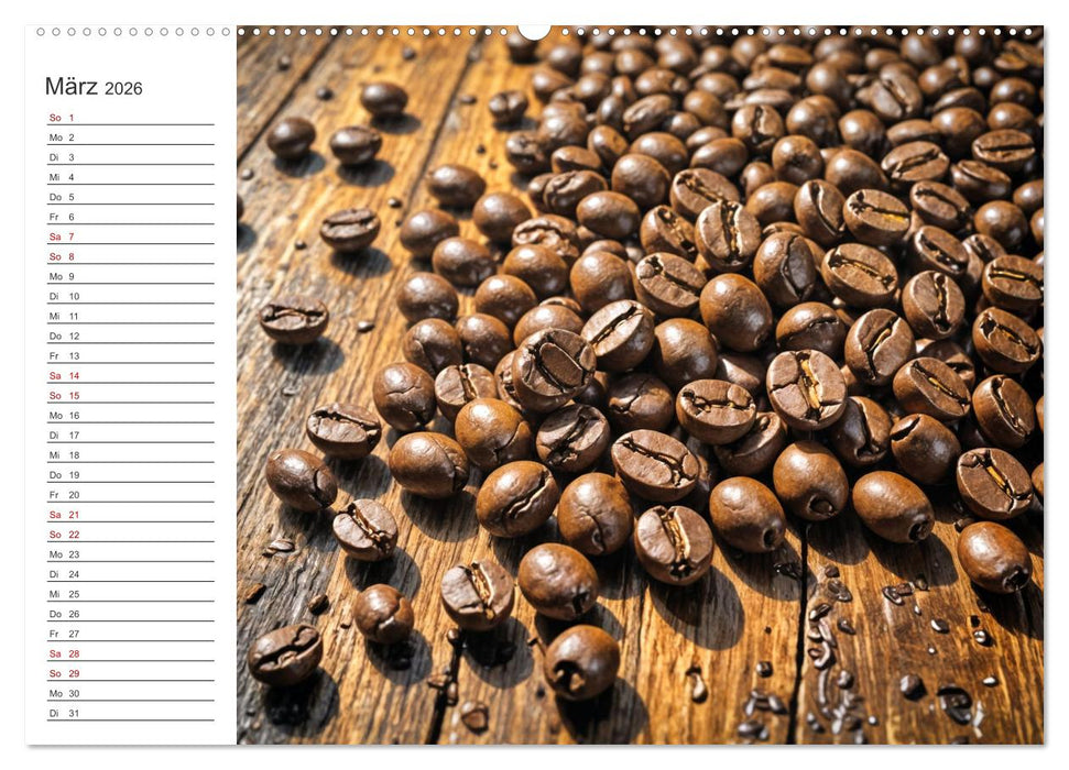 Kaffee Zauber - Ein Jahr der Vielfalt (CALVENDO Wandkalender 2026)