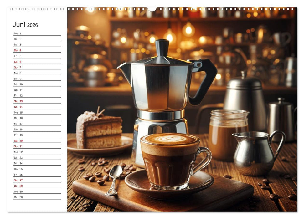 Kaffee Zauber - Ein Jahr der Vielfalt (CALVENDO Wandkalender 2026)