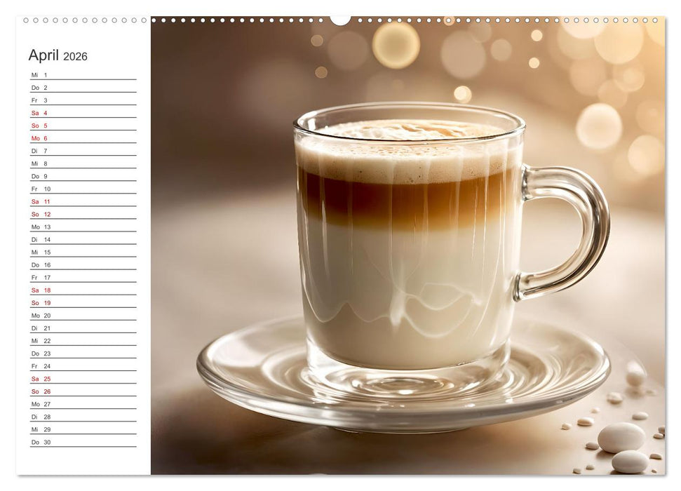 Kaffee Zauber - Ein Jahr der Vielfalt (CALVENDO Premium Wandkalender 2026)