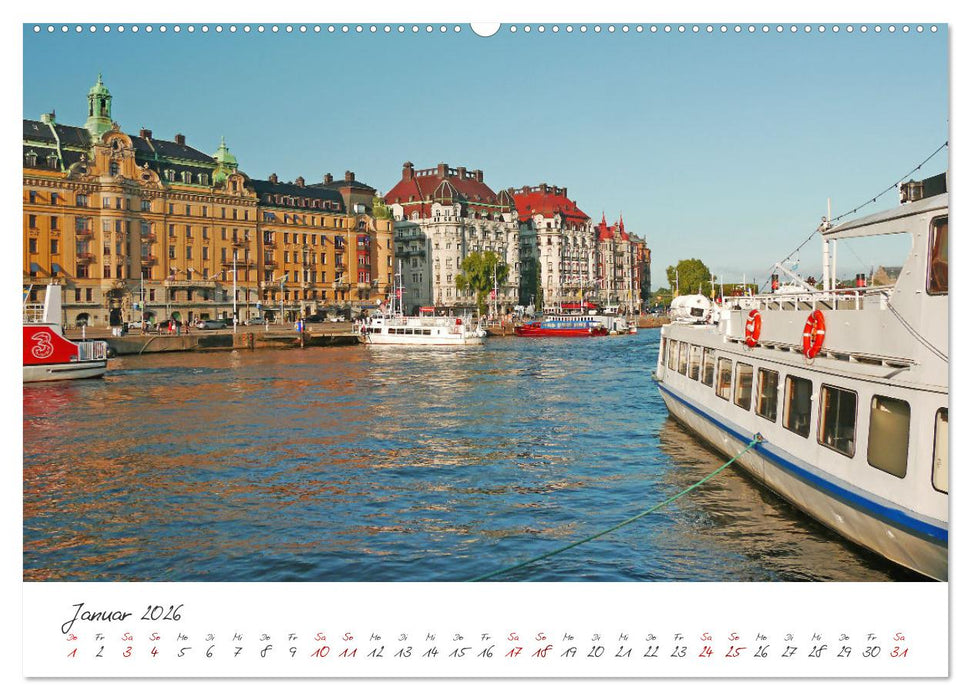 Zauberhafte Blicke auf Schwedens Hauptstadt Stockholm (CALVENDO Wandkalender 2026)