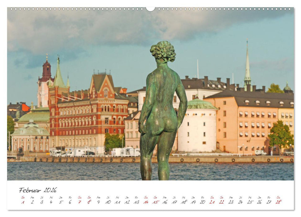 Zauberhafte Blicke auf Schwedens Hauptstadt Stockholm (CALVENDO Premium Wandkalender 2026)