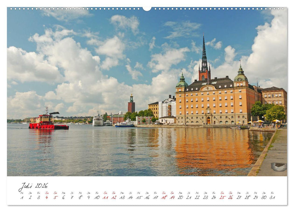 Zauberhafte Blicke auf Schwedens Hauptstadt Stockholm (CALVENDO Premium Wandkalender 2026)